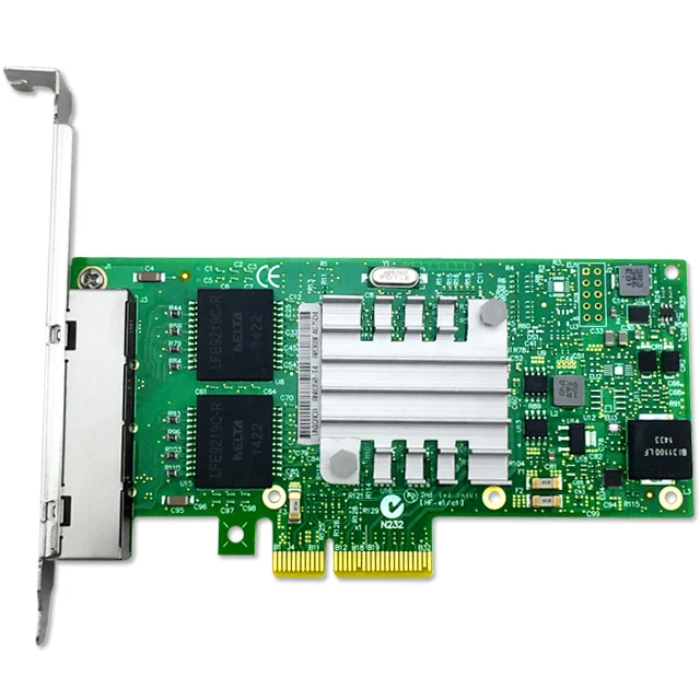 UNICACA AN8350-T4 10/100 / 1000M Сетевая карта PICe2.0 X4 Чипсет Intel i350AM4 RJ45 * 4 четыре порта