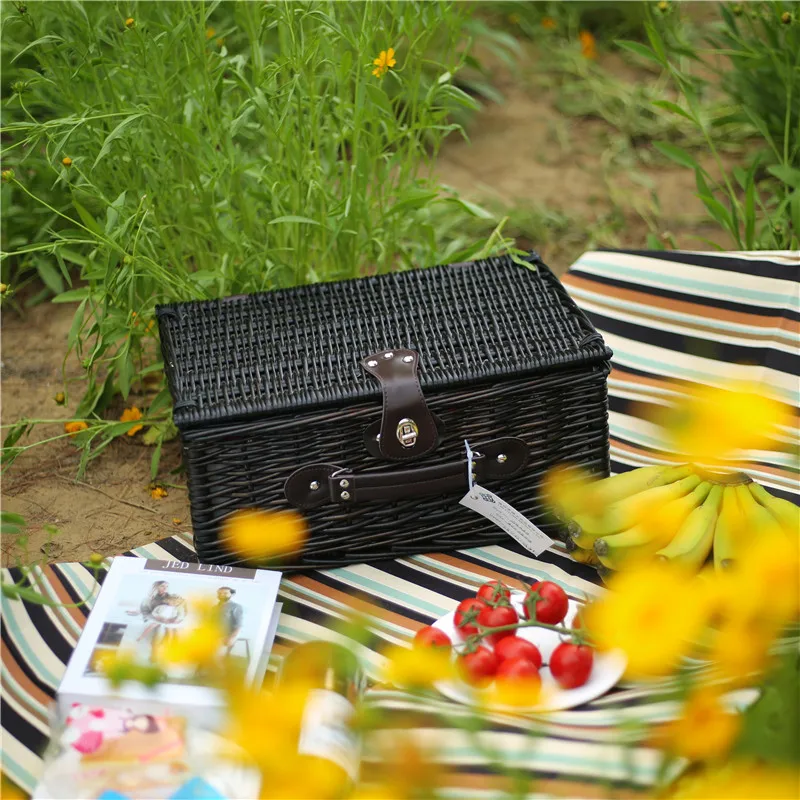 
Large Garden Insulated Wine Storage Cooler Bag Folding Picnic Basket 