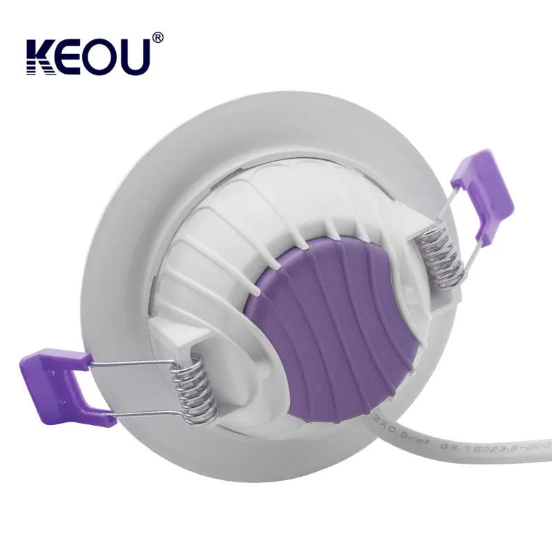 Горячая Распродажа, алюминиевая Встраиваемая потолочная лампа 90 градусов 480 лм smd 6 Вт ip44 PC, Встраиваемый светодиодный потолочный светильник