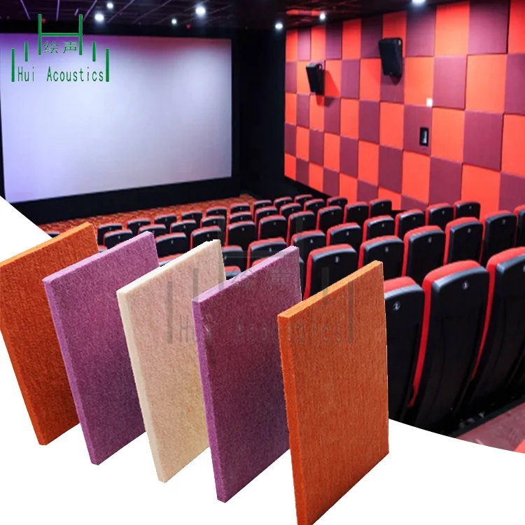 Cinema Sound Absorb Materials Wall System 100 Acoustic Polyester Board