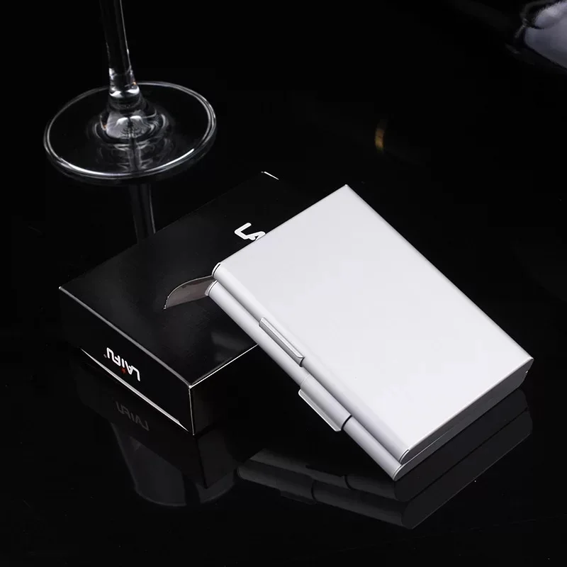 2019 LAIFU Metal Aluminum Travel Cigarette Case Waterproof Portable Hold 20pcs
