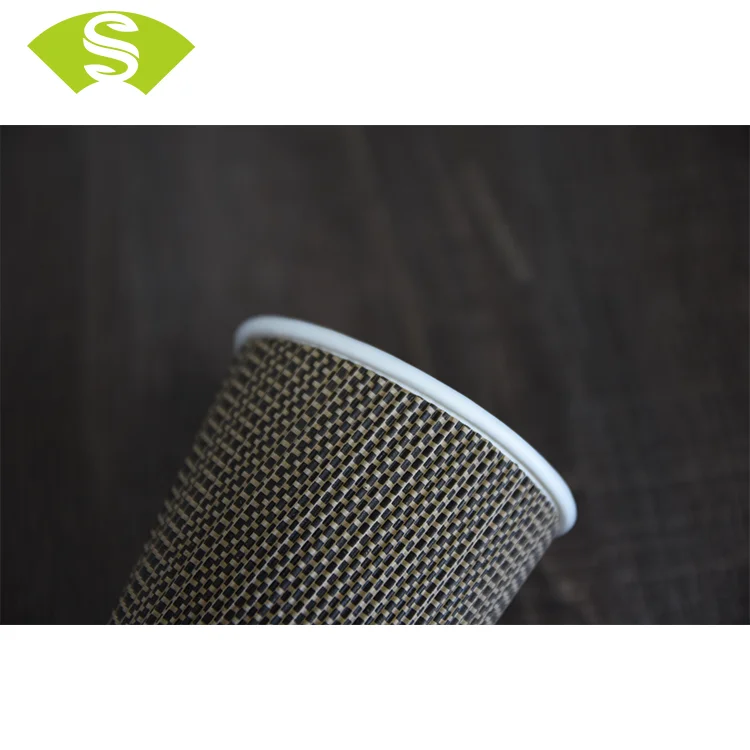 
Heat proof lattice double wall coffee paper cup disposable 