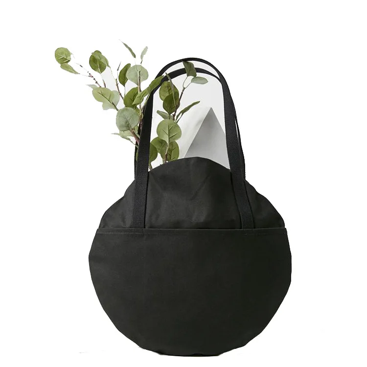 2019 fashion Custom printed logo natural circular cotton bag recyclable cotton canvas shopping tote bag