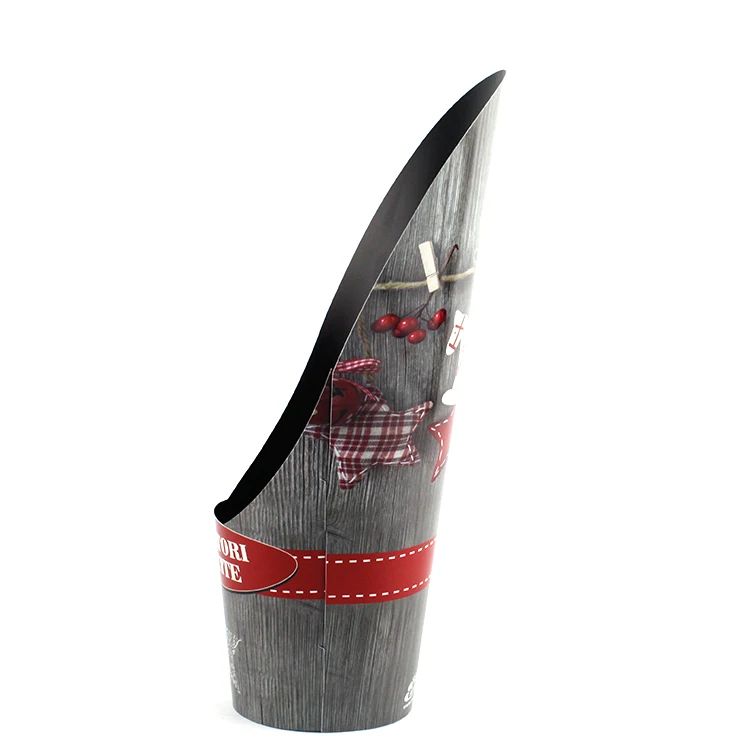 PP Plastic decorative double color flowers indoor pot planter cover for pot wrapping