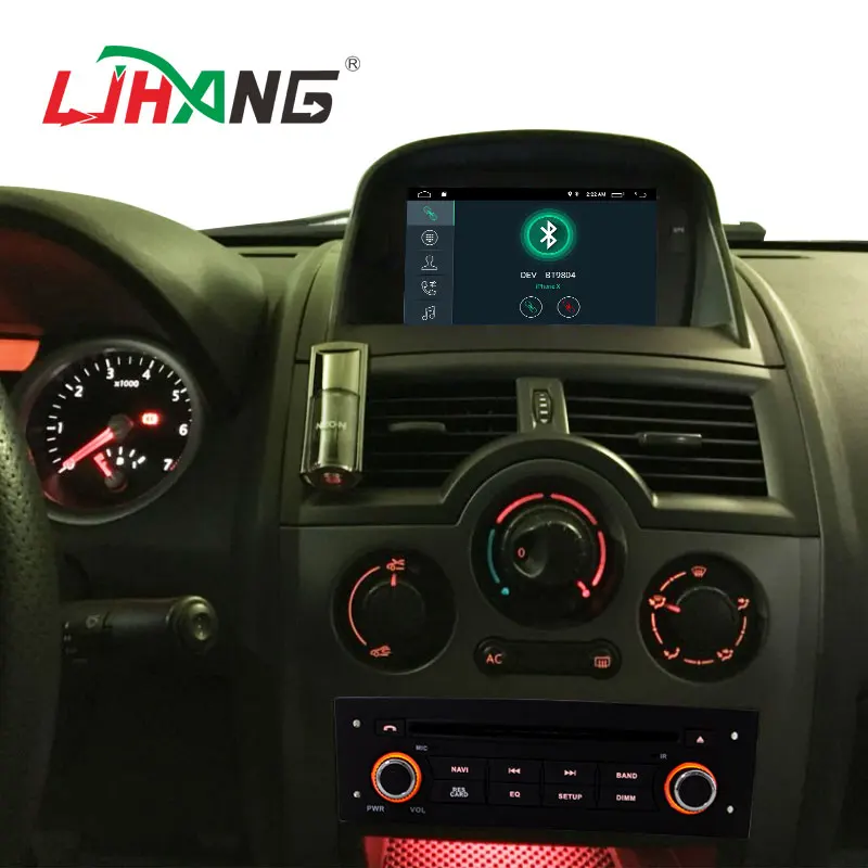 LJHANG 1din touch screen android 12 car dvd player  For Megane Fluence 2002-2008 Multimedia  Radio gps navigation audio system