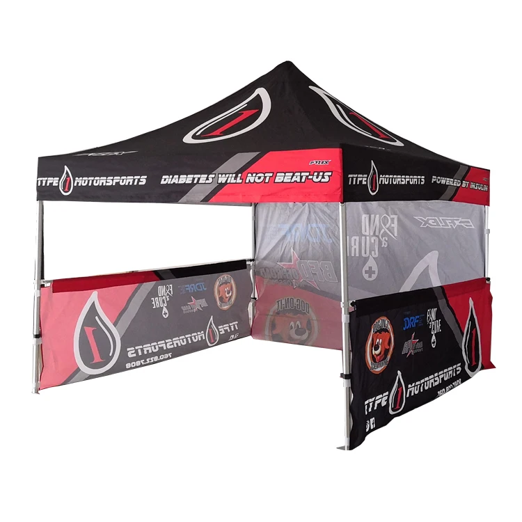 Outdoor Advertising Stretch Tent Dye Sublimated Trade Show Canopy Waterproof Pop Up Gazebo tent 3x3m(10x10ft)