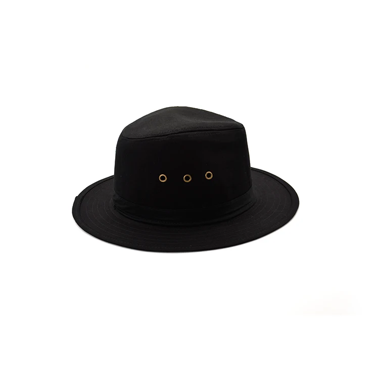 Multi-color Promotional Gift  Black Cowboy Straw Boater Hats Summer Straw Fedora Hat Women