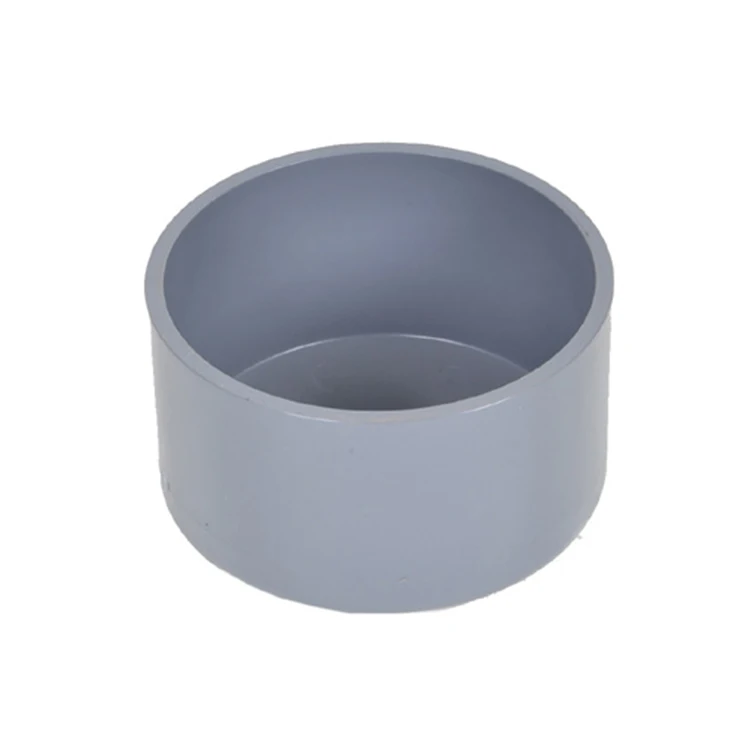 20mm 75mm 110mm 150mm 200mm 6 10 12 Inch Round Plastic UPVC PVC Pipe End Cap For Pvc Water Pipe