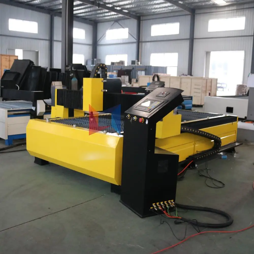Factory price CNC plasma cutter 1325/metal pipe CNC plasma cutting machine 1530 Huayuan/USA plasma power supply