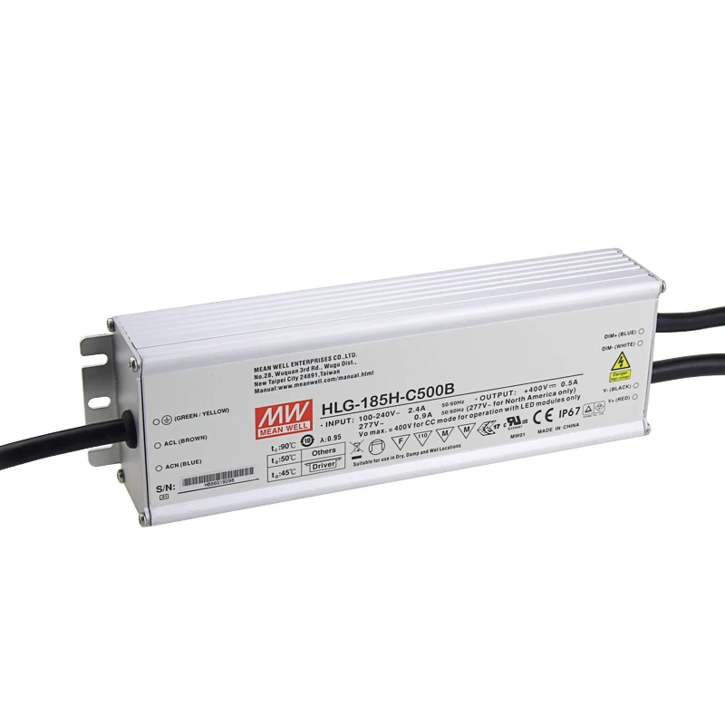 Mean well HLG-185H-C500D 185W 500ma led driver