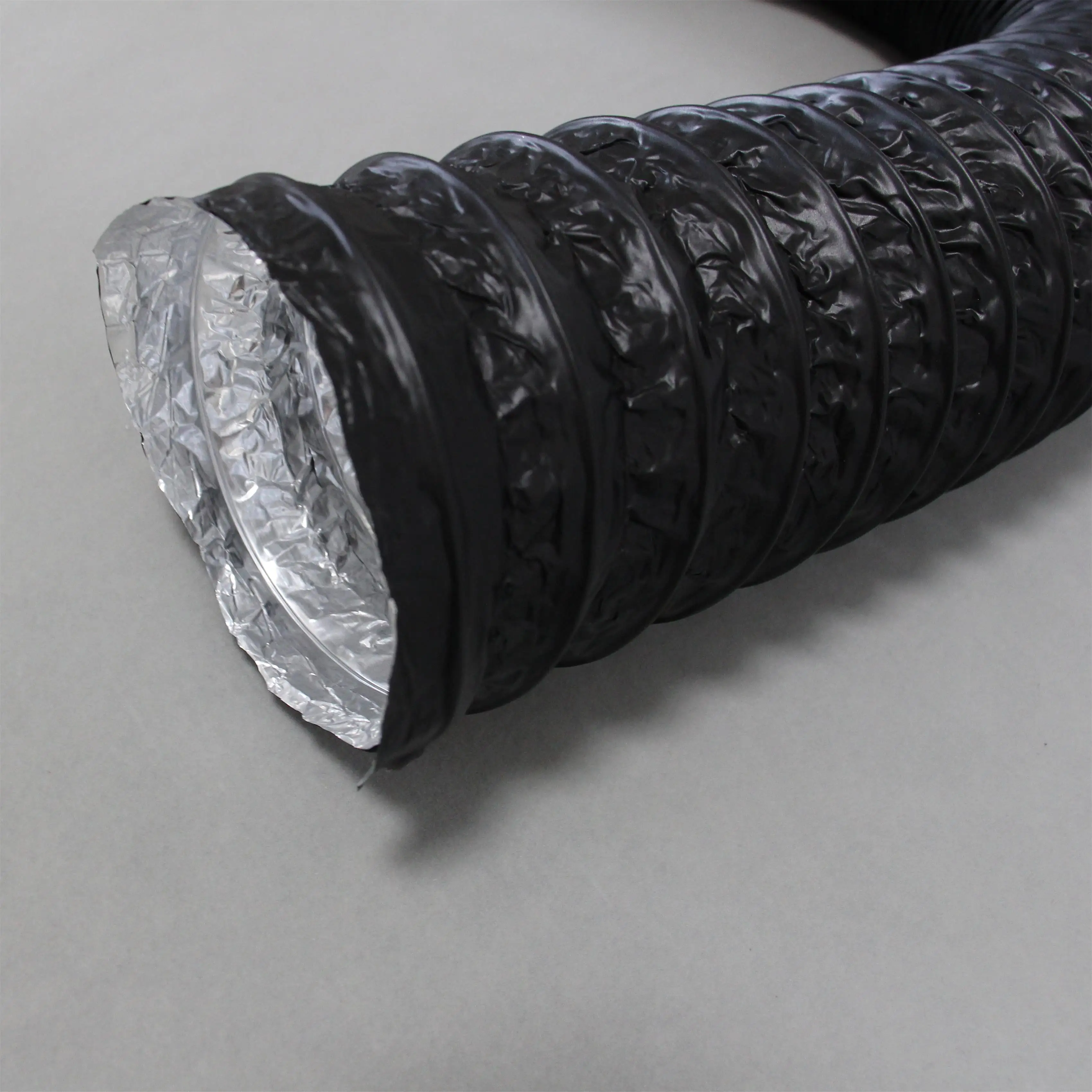 PVC film coated aluminum foil flexible air ducting for kitchen