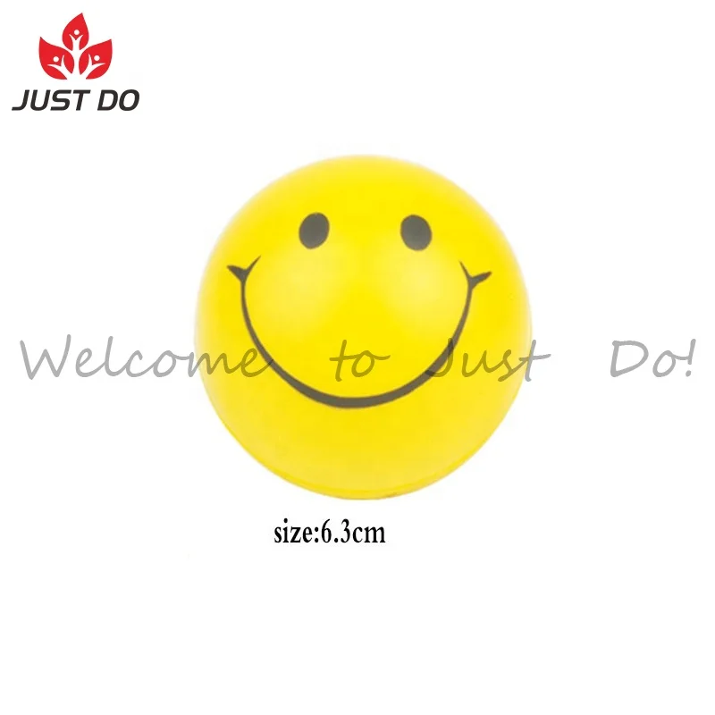 Lovely Foam PU Happy Smiley Face Squeeze Stress Ball