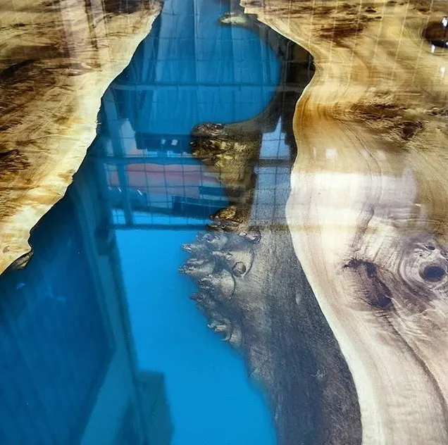 transparent epoxy resin liquid crystal clear  for Woodworking Art epoxy river table cristal ab colle resin epoxy