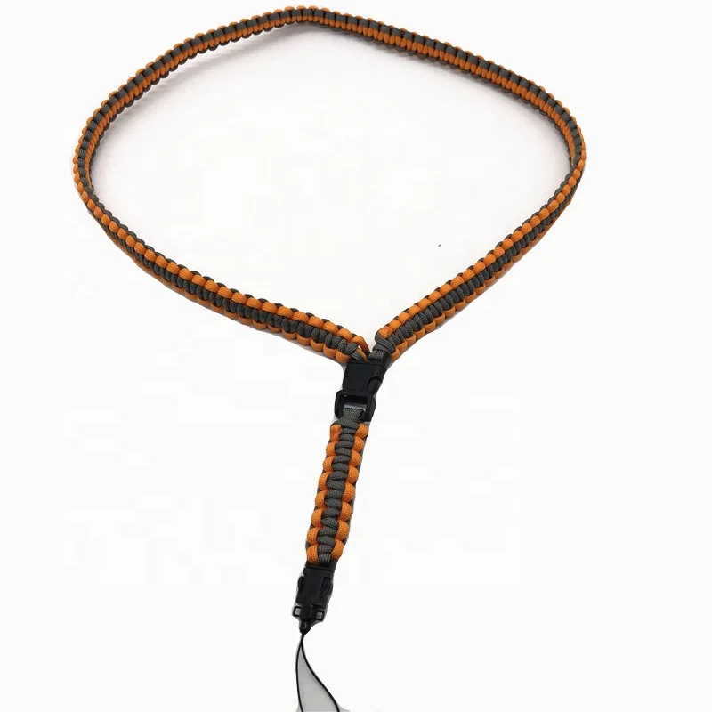 Nylon rope weave necklace paracord lanyard for mobile phone ID card