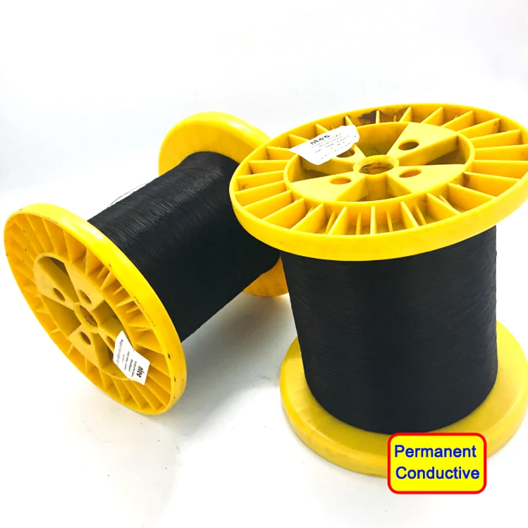 0,18 мм Антистатическая электрическая проводящая углеродная нейлоновая однонитевая пряжа