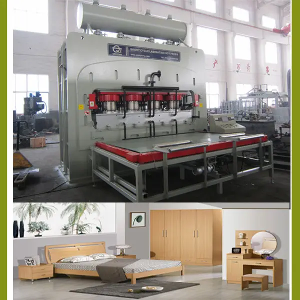 Короткий цикл меламина горячего ламинирования пресс-машина