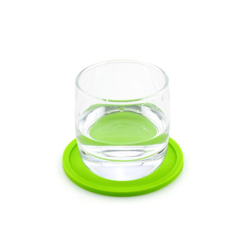 10CM Round Black High Quality Silicone Cup Coasters for Drink