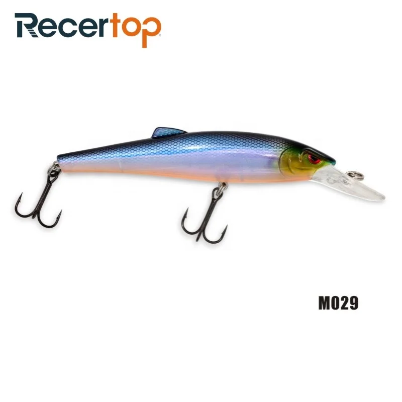 Recertop big floating chinese angry eyes long bill bait fishing lure