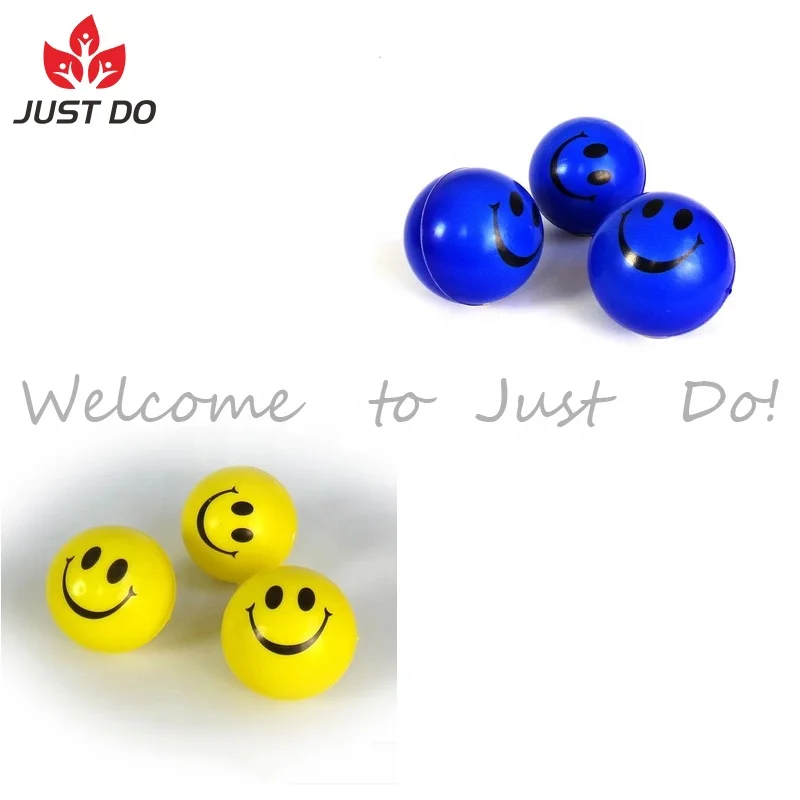 Lovely Foam PU Happy Smiley Face Squeeze Stress Ball