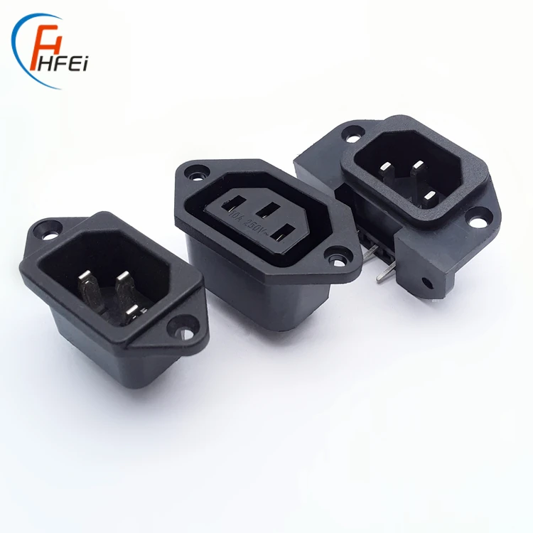 iec320 c13 male connector power socket outlet c13 wall plug