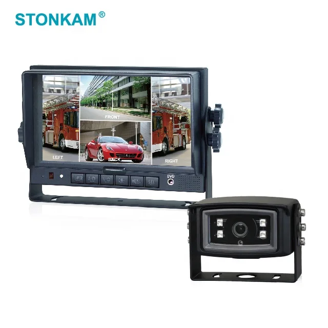 
7 Inch Digital LCD Quad car rearview monitor with Touch screen 