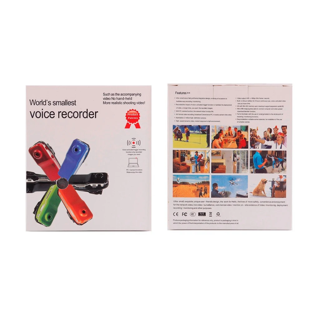 MD80 Mini DV DVR Sports Camera for Bike /Motorbike Video Audio Recorder 720P HD DVR Mini DVR Camera with Holder clip