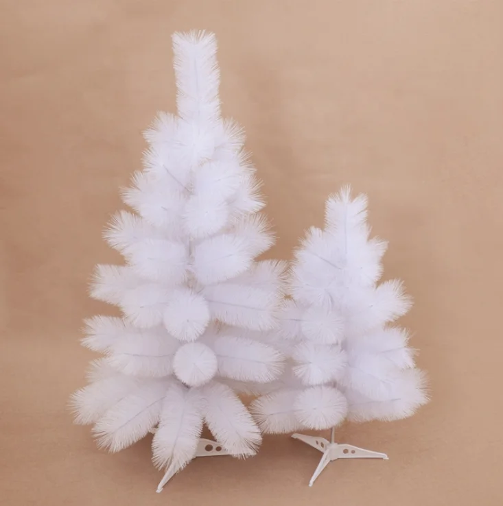 Xmas Tree Party Home Decorations Dense Pre-lit Ornaments Led Lights Collapsible mini Green White Artificial Christmas Tree PET