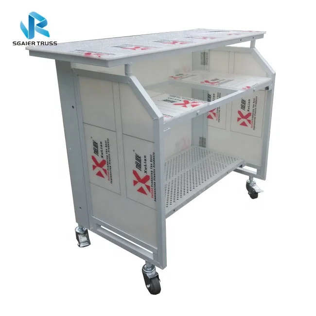 Sgaier LED DJ Bar counter folding drink bar mobile bar table for sale