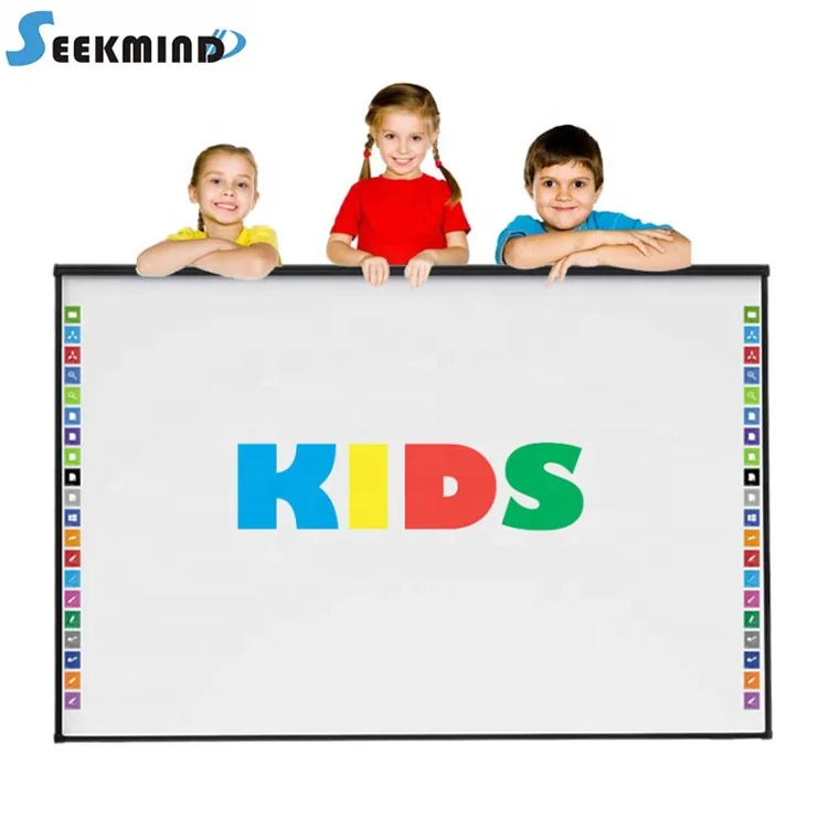 66 inch DVIT Dual-touch hidden optical module smart board China interactive whiteboard for teaching