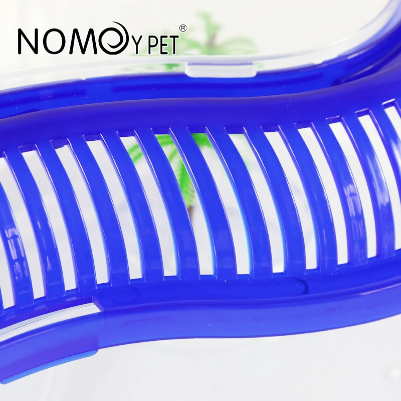 NOMOY PET reasonable price large size portable transparent plastic turtle tank for tortoise terrapin