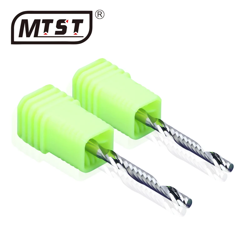 3.175MM Straight shank carbide single-edge spiral up  milling cutter, acrylic, density board, PVC, wood drill bits
