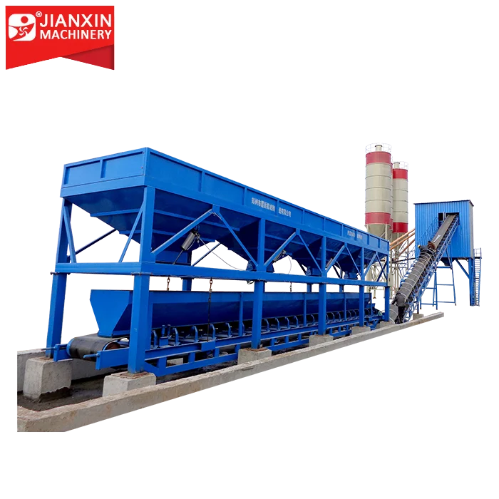 stationary HZS60 60m3/h Concrete Mixing Plant equipment manufacturer