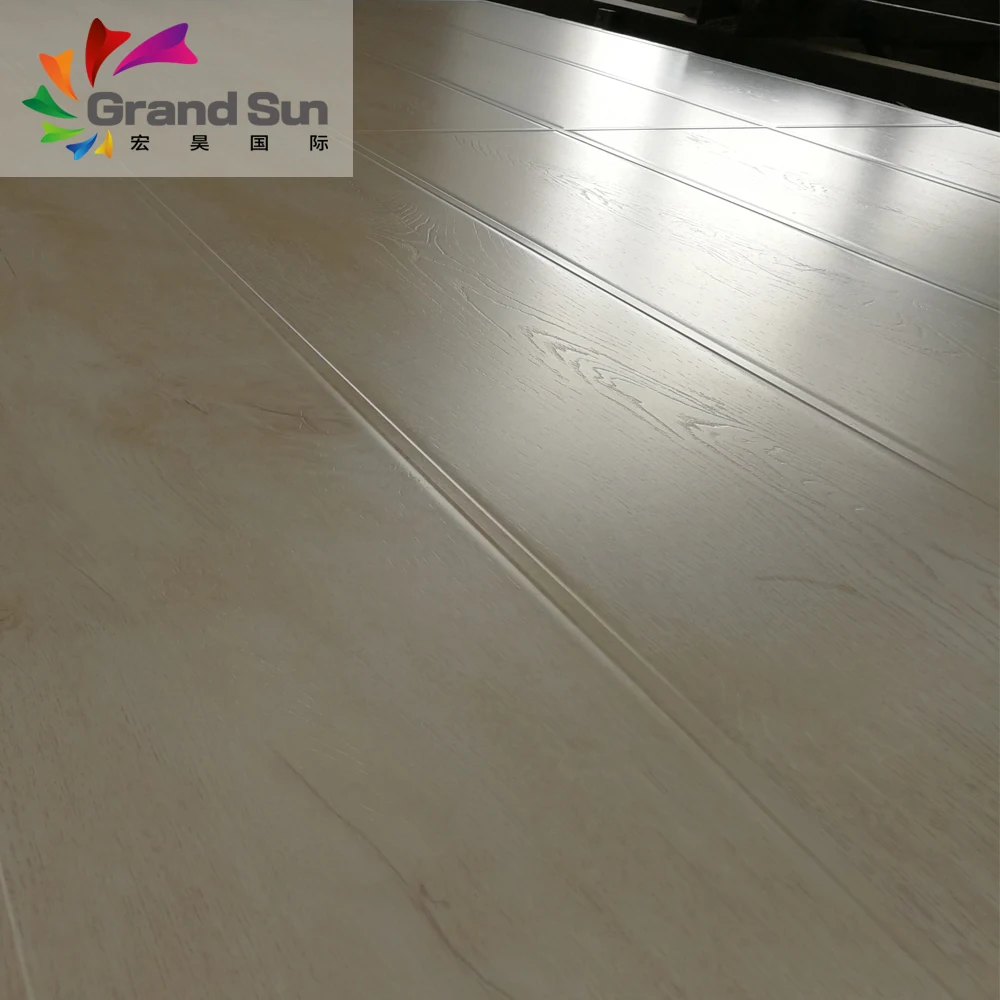 Germany technique white washed oak wood laminate flooring 12mm AC4