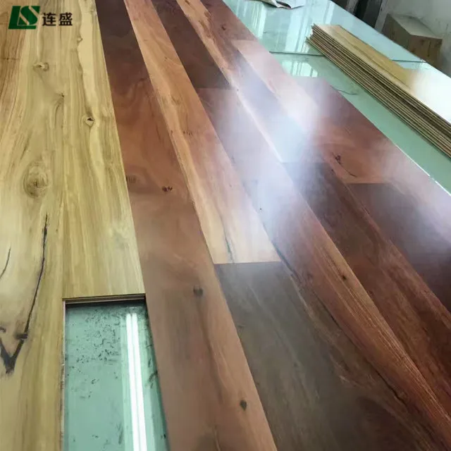 
U-Groove or V-Groove bevel edge parquet engineered wood flooring 