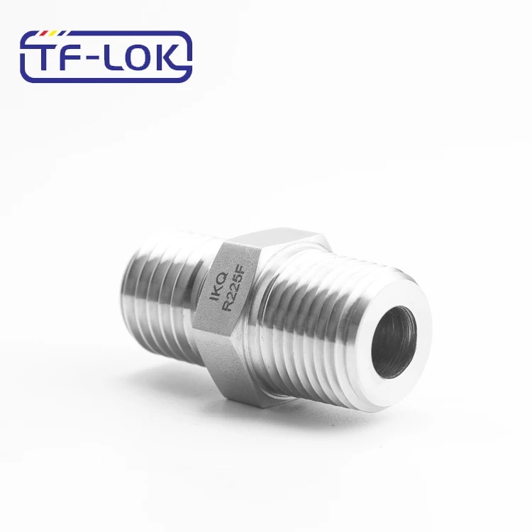NPT Straight Male Connector Stainless Steel Tube Fittings
