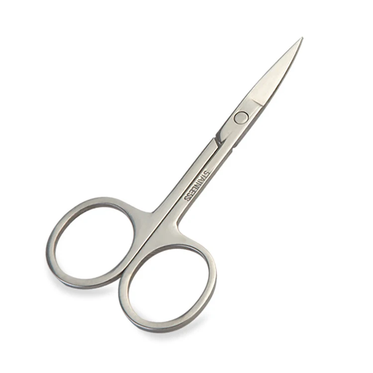 Professional Beauty Wholesale Custom Logo Eyelash Eyebrow Trimmer Makeup Scissors