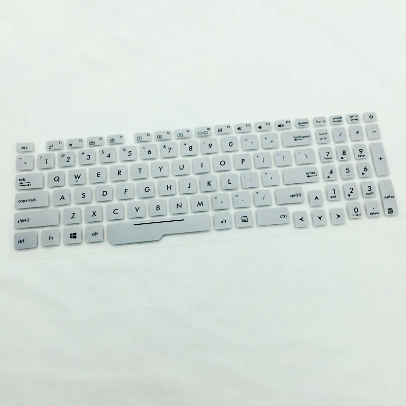 Пылезащитный Водонепроницаемый силиконовый чехол для клавиатуры для Asus FX53 ZX53 FZ53 GL553 FX73, чехол для клавиатуры ноутбука Asus 15 дюймов