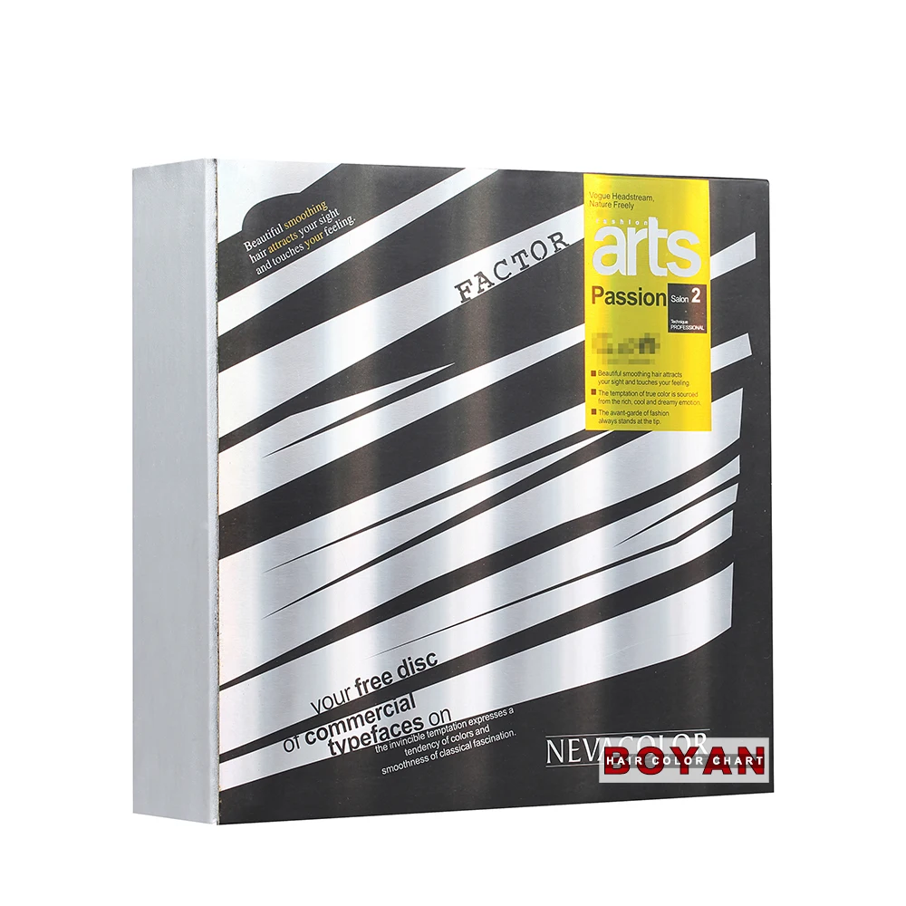 Italian hair dye brand hair color swatch book