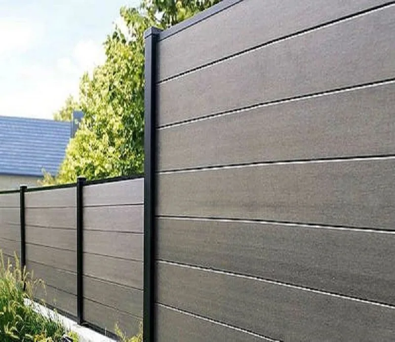 European Design Strong Shocked Resistance No Fading Privacy Wood Plastic Composite WPC Fence