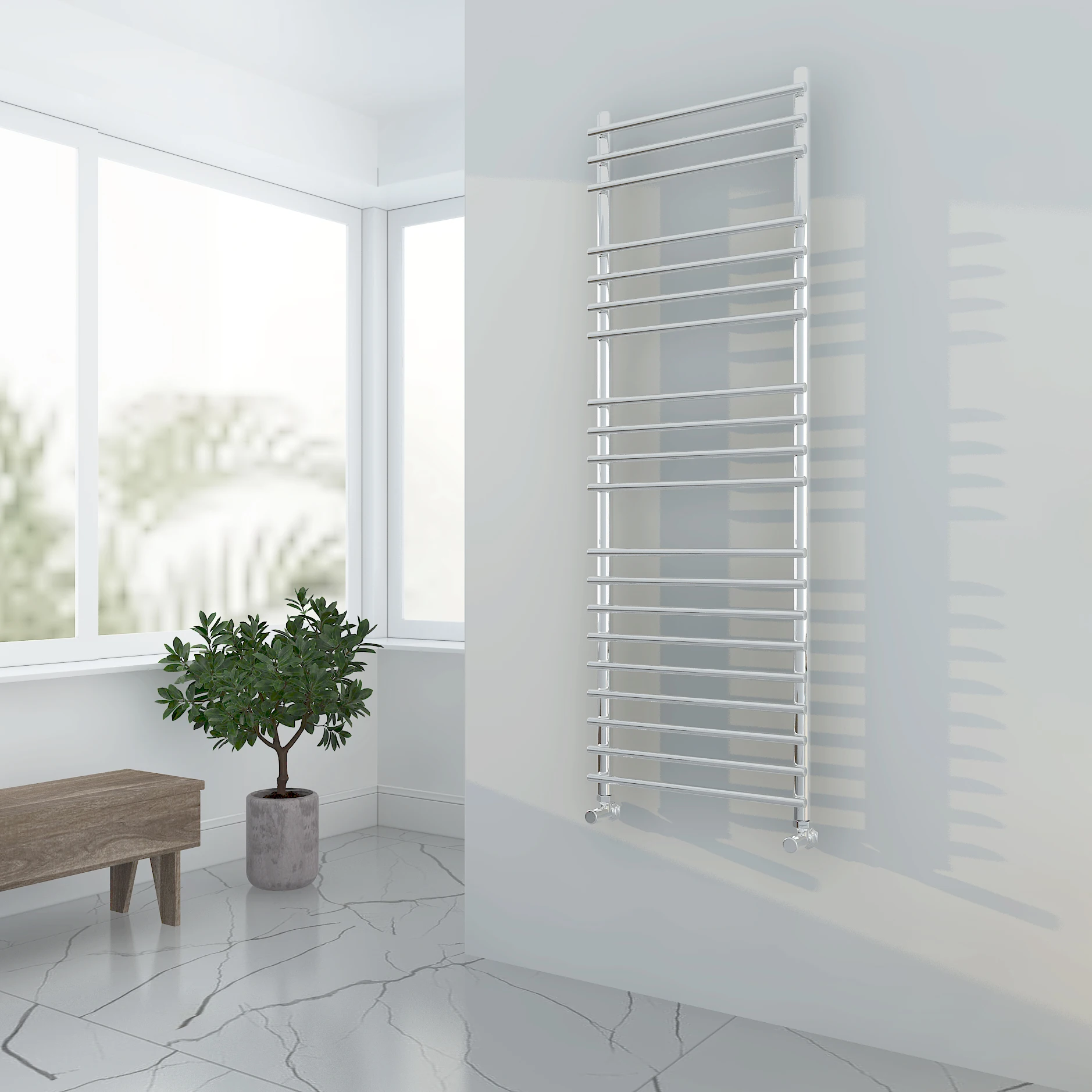 High quality OEM service SUN-SS4 Wall Mounted Bathroom Six rails electric towel rack hardwired Towel Warmer