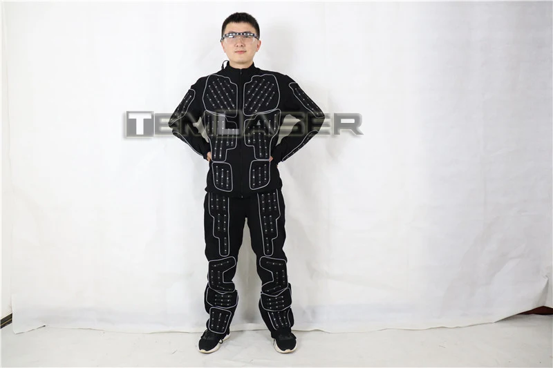 LED Robot Costume LED Dance suit Performance Luminous Clothing For Men Women DJ Show Light Clothing