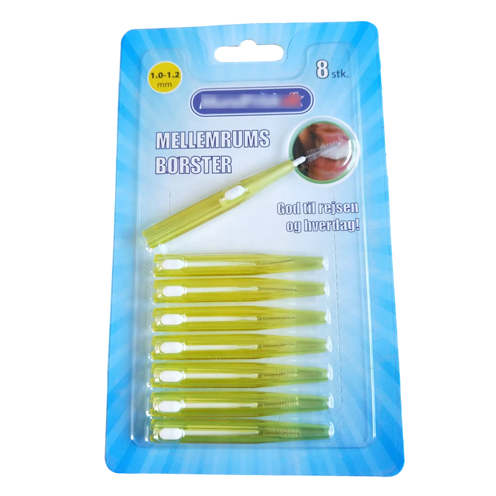 
CE Push Pull Type Interdental Brush with Blister Card Packing 