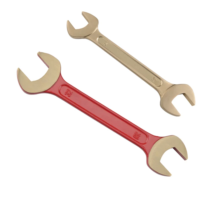 Explosion proof copper alloy double open end wrench