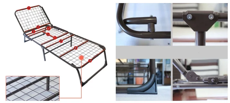 Foldable Convertible Pull Out Double Queen Size  Adjustable Living Room Furniture Sofa bed