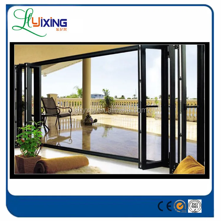 Custom Made Durable Horizontal Folding Triple Track Aluminum Storm Windows