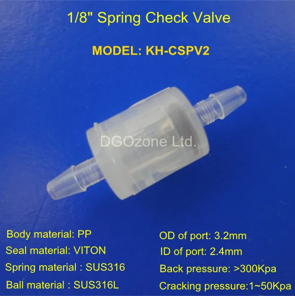 Plastic check valve 0-35kpa customizable working pressure relief valve