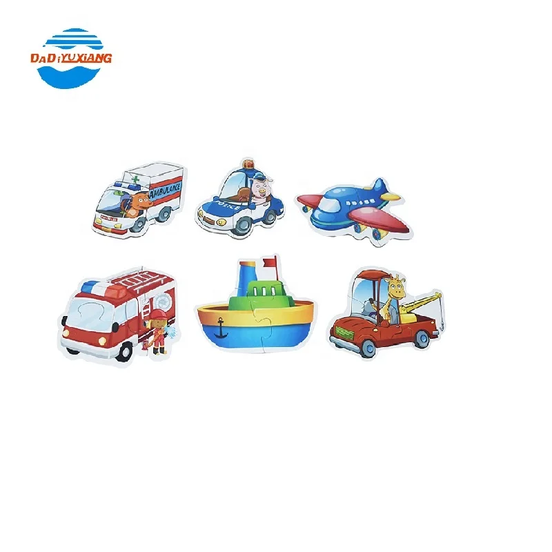 Русский красочный автомобиль игрушка набор бумага картон для головоломки для детей
