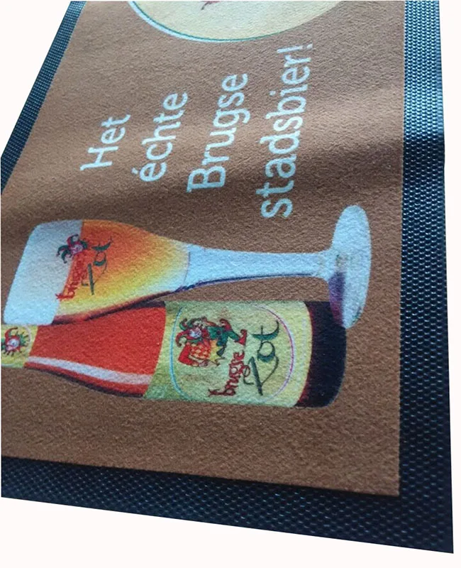 Индивидуальные Sedex 4 столба AB Inbev продвижение фирменный логотип нитрил бар бегун и бар мат, нетканый материал бар бегун