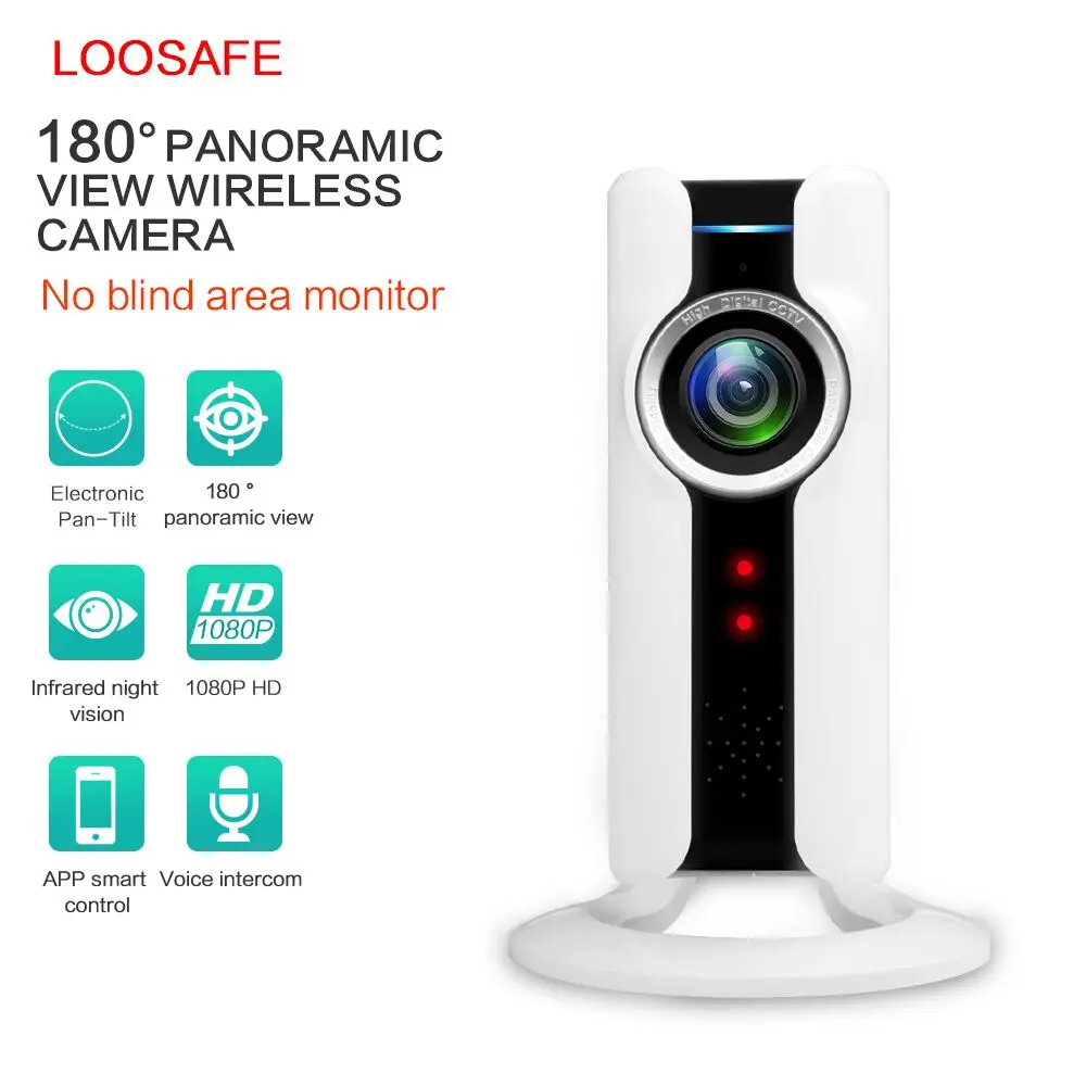 Новый HD 720P 180 градусов угол обзора панорамный беспроводной fisheye объектив Мини wifi дверной Звонок камера