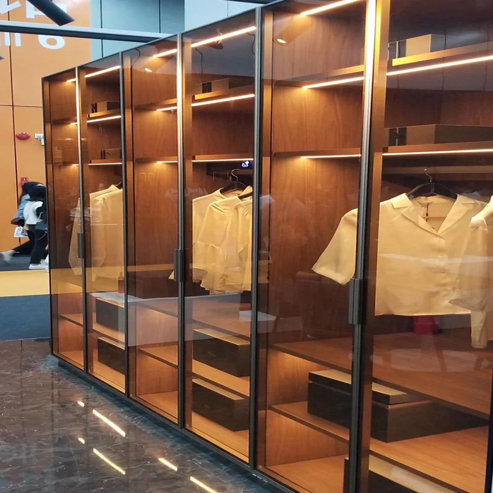 Manufacturer Customize Door Closet Doors With Tempered Glass